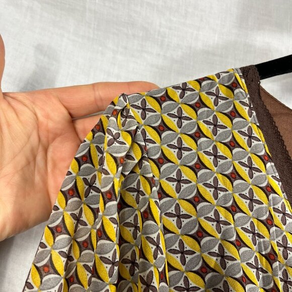 In Loom Maxi Dress Womens M Empire Waist Flutter Sleeves Lace Prairie Cottage - Picture 4 of 16